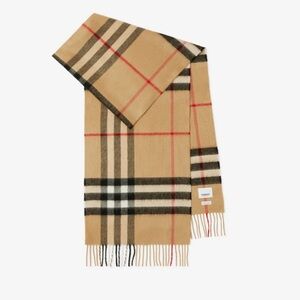 Burberry Check Cashmere Scarf.